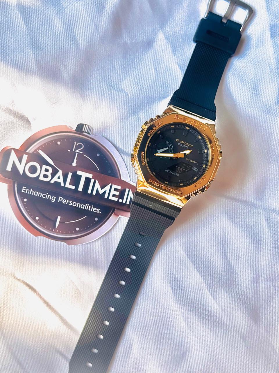 GShock-GA2110 (Analog Digital Watch) Gold