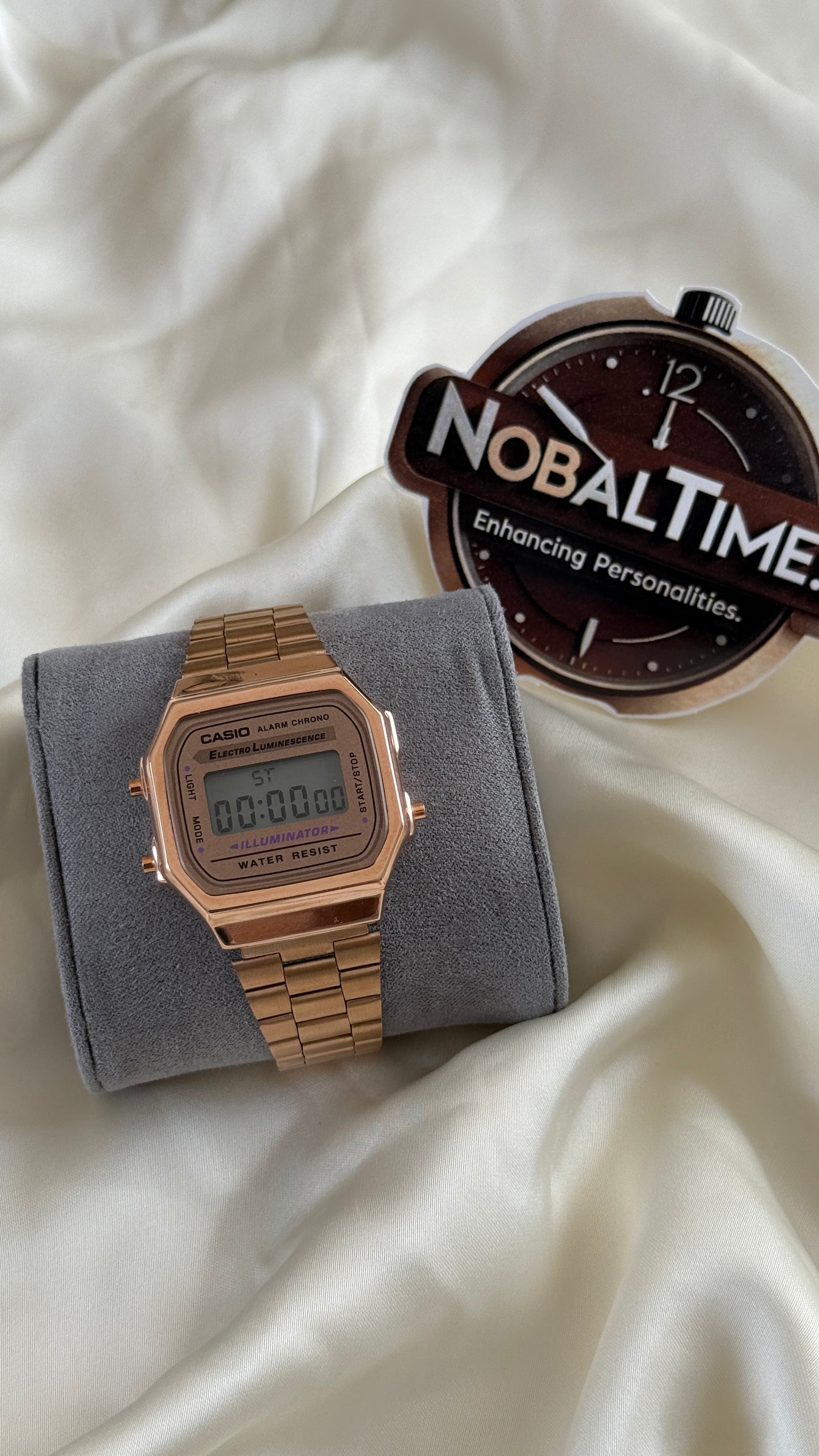 Vintage A168 Unisex (Digital Watch) Rose gold