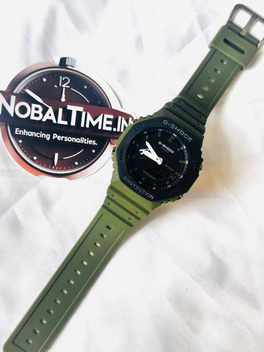 GShock-GA2110 (Analog Digital Watch) Green
