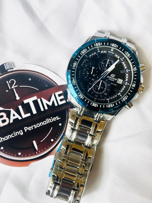 Edifice EFR-539 (Chronograph Watch) Blue Silver