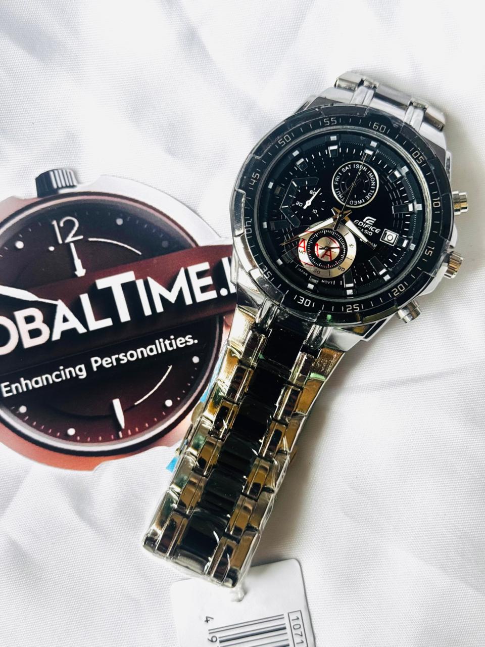 Edifice EFR-539 (Chronograph Watch) Black Silver